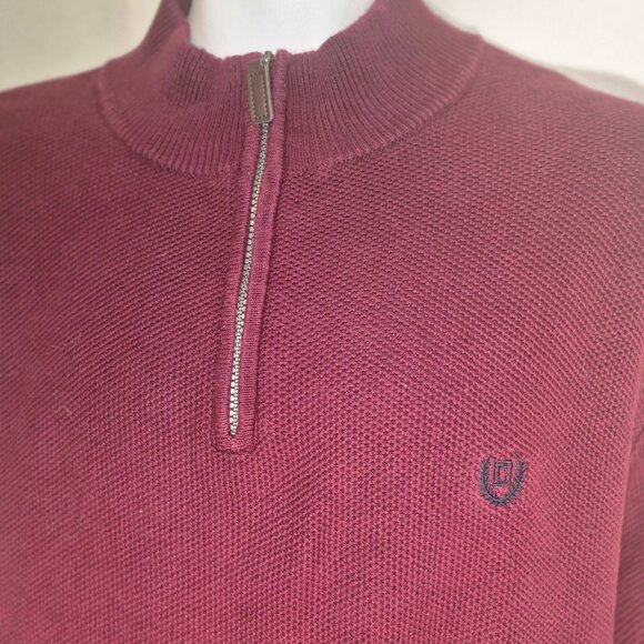 CHAPS vintage stylish zippered chest Cotton Sweater in size XL - Picture 10 of 16